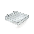 Azar Displays – Plateau à 6 compartiments pour vernis à ongles pour panneau rainuré/perforé, 2/paquet (225560)-Présentoirs de comptoir