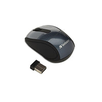 Verbatim – Mini souris optique sans fil de voyage, graphite (97470)-Souris optique idéale pour les utilisateurs d’ordinateurs portatifs et de miniportatifs