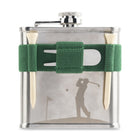 Kikkerland - Flacon de golf de 6 oz-Comprend un divot et 3 tees de golf