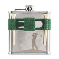 Kikkerland - Flacon de golf de 6 oz-Comprend un divot et 3 tees de golf