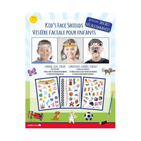 Écran facial Mark Maker pour enfants avec décalcomanies, paquet de 2-Des décalcomanies amusantes pour décorer et personnaliser leur écran facial