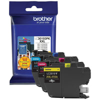 Brother – Cartouches d'encre de couleur LC3019 très haut rendement, paquet de 3-Comprend 1 cartouche d'encre cyan, 1 cartouche d'encre magenta et 1 cartouche d'encre jaune