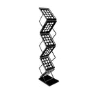 Eddies Hang-Up Display Ltd. Porte-documents escamotable - Largeur unique - Noir - Hauteur de 60 pouces-Support de littérature