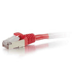 C2G - Câble de raccordement réseau Ethernet Cat6 Snagless Blindé (STP) de 6 pieds - Rouge-RJ-45 mâle