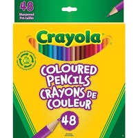 Crayola - Crayons de couleur - Paquet de 48-Les crayons de couleur Crayola sont idéaux pour les jeunes de tout âge ! Même les adultes peuvent apprécier la nature apaisante du coloriage. Ces crayons de couleur offrent une palette de couleurs riche et variée qui vous aidera à rester calme, frais et joyeux. Les crayons Crayola sont les meilleurs crayons pour le coloriage pour adultes.