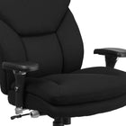 Flash Furniture - Fauteuil de direction pivotant HERCULES Big and Tall, soutien lombaire, pour usage intensif (GO2085)-Bouton pressurisé de soutien lombaire