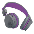 JLAB - JBuddies Studio Wireless On-Ear Kids Headphones - Grey/Purple-Microphone Universel Avec Commande De Piste Et Du Volume