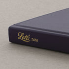Cahier de notes ICON de Letts - 7-7/8 x 5po - Marine - 235 Pages-Signet et pochette de rangement
