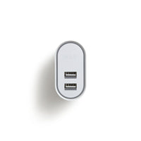 NXT Technologies - Chargeur de téléphone universel à 2 ports USB, blanc-Chargeur mural avec fiche pliante CA pratique