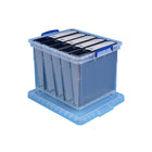 Really Useful Boxes – Boîte de rangement de 31 l - transparent-Plastique transparent et durable