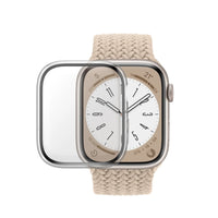 PanzerGlass - Full Body pour Apple Watch 45mm S7-9 - Transparent-Le verre est résistant aux chocs et à l'eau, et est recouvert d'une couche oléophobe qui est à la fois antibactérienne et anti-empreintes digitales