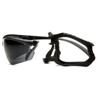Pyramex – Lunettes de protection Proximity, gris foncé, antibuée H2MAX, 6/paquet-Verres en polycarbonate résistant aux égratignures avec monture noire