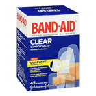 BAND-AID Brand® - Pansements COMFORT-FLEX® transparents, formats assortis, paq./45-45 pansements de formats assortis par boîte  