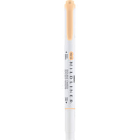 Zebra - Surligneur Mildliner à double extrémité - Orange miel-Miel Orange