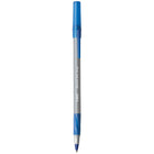 BIC - Stylos à bille Stic Grip ronds - 1,2 mm - bleu - paquet de 12-Pointe à bille au carbure de tungstène qui assure durabilité et fluidité