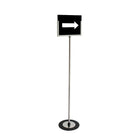 Futech support de signe de plancher de  format lettre 11 "L x 8-1 / 2" H, acier inoxydable-Taille de l'image: 11 "lx 8-1 / 2" H,
Total 50 "H