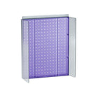 Azar Displays – Présentoir Powerwing à panneau perforé, 16 x 20,25 po, violet (700357-PUR)-En panneau perforé