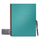 Rocketbook - Fusion Smart Portable Réutilisable, format lettre, bleu sarcelle Neptune-Fini le gaspillage de papier – ce notebook écoresponsable offre 7 modèles de page différents pour la planification, la création de listes, l’établissement d’objectifs, la prise de notes, les croquis et le partage de grandes idées