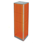 Azar Displays – Présentoir de plancher tournant à panneaux perforés sur 4 côtés, 60 x 16 po, orange (700405-ORG)-Tour carrée pivotante