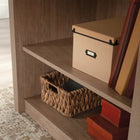 Sauder 55"W La Collection Dixon City Bureau - Finition Brushed Oak-  Fini sur toutes les faces pour un placement polyvalent dans votre espace de bureau