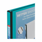 Staples - Reliure Better Binder, 1/2 po, sarcelle-Les anneaux en D se ferment solidement, permettant aux pages de se tourner facilement