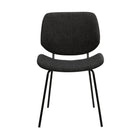 Armen Living - Quest Chaise d’accent de Salle à Manger - Charbon-Nettoyer les taches