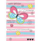 Millbrook Studios – Cartes de souhaits et enveloppes, Happy Birthday To A Sweet Girl, 5 3/8 x 7 3/4 po, 18/paquet (06068)-Imprimées sur du papier cartonné non couché