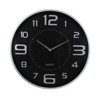 Kiera Grace – Horloge murale moderne de 18 po, argent, 4/paq.-Horloge murale ronde de 18 po