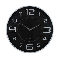 Kiera Grace – Horloge murale moderne de 18 po, argent, 4/paq.-Horloge murale ronde de 18 po