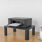 ShoppingAll - Monitor Stand Riser with 4 Adjustable Height-Black-De construction robuste et sophistiquée, la base stable maintient vos appareils en place sans vaciller et présente votre bureau avec élégance.