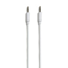 NXT Technologies - Câble de 4 pi tressé, mini prise casque stéréo de 3,5 mm, blanc-Mini prise casque stéréo de 3,5 mm à mini prise casque stéréo de 3,5 mm