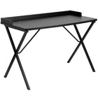 Flash Furniture Bureau d'ordinateur noir-Style contemporain