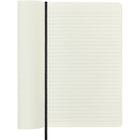 Moleskine - Carnet Souple Grand Format À Pages Lignées Et Blanches - 5 po x 8,25 po - Noir-Papier ivoire sans acide