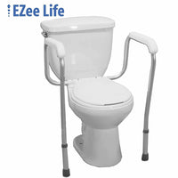EZee Life - Accoudoir de toilette (CH1040), blanc-Réglage de hauteur : 28 à 32 po