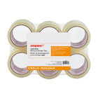 Staples - Ruban d'emballage, large, 72 mm x 50 m, 2 mil, incolore, paq./6-2,0 mil