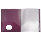 Staples - Organisateur à 10 pochettes, couleurs tendance variées-Possèdent 2 pochettes supplémentaires sur la couverture avant et arrière, une pochette pour les cartes professionnelles découpée sur la couverture avant