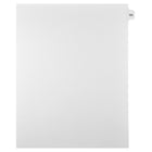 Markmaker - Intercalaires imprimes Legal, Blanc, 1/15th coupe, format lettre, sans trous, 25 tabs/PQT, 5 PQT/Boite, Numero 151-Intercalaires imprimes Legal