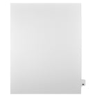 Markmaker - Intercalaires imprimes Legal, Blanc, 1/25th coupe, format lettre, sans trous, 25 tabs/PQT, 5 PQT/Boite, Numero 98-Intercalaires imprimes Legal