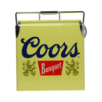 Coors Banquet - Glacière rétro avec ouvre-bouteille - 13 L-Oeuvre d’art officielle vintage Coors Banquet