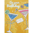 Rosedale – Cartes de souhaits et enveloppes, On Your Birthday Celebrating In Style, 5 x 7 po, 12/paquet (15716)-Imprimé sur papier cartonné non couché de haute qualité