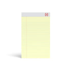 TRU RED - Bloc-notes à réglage étroit de 5 x 8 po, canari, 50 feuilles/bloc, paquet de 12-La conception à reliure supérieure vous permet de feuilleter rapidement les pages pour trouver de l’information