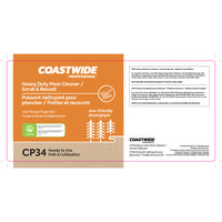 Coastwide Professional - Étiquette secondaire, Puissant nettoyant pour plancher/Frotter et recouvrir concentre CP34-À utiliser sur un contenant secondaire