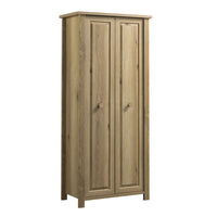Sauder - 435180 La Collection Hillmont Farm Meuble de rangement - Finition Timber Oak-Espace rangement dissimulé derrière les portes.