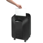 Fellowes - Déchiqueteur Powershred LX200 à coupe micro, 12 feuilles, noir-Déchiquette : agrafes, trombones, cartes de crédit et le courrier poubelle