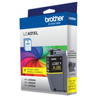 Brother - LC401XLYS Cartouche d’encre jaune à haut rendement d’origine-Intelligemment conçu pour fonctionner à l’unisson avec votre imprimante à jet d’encre Brother.