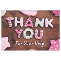 Rosedale – Cartes de souhaits et enveloppes, Thank You For Help, 5 1/2 x 8 po, 12/paquet (17766)-Imprimé sur du papier cartonné non couché de haute qualité