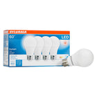 Sylvania - Ampoule DEL A19 equivalente lumiere du jour 60 watts - Paquet de 4-Ampoule DEL A19 de 8,5 watts de Sylvania, ces lampes DEL sont parfaites pour remplacer les incandescentes de 60W.