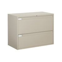 Cabine De Classement Global À 2 Tiroirs, Gris Entreprise-Poignées intégrées pleine hauteur