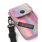 Collection Blackpink Briller Sur - Sac pour Téléphone et Petits Accessoires-Rose (MOB9110BP)-Fermeture à rabat avec bouton-pression noir sur le devant