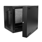 StarTech - Armoire rack pour serveur 12U à montage mural, profondeur 24", à charnières (RK1224WALHM)-Installez facilement votre équipement grâce aux rails de montage réglables